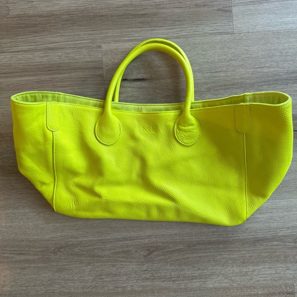 Beck Bag Tote- Neon Yellow - Medium - Picture 3 of 4